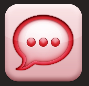 Pink Messages Icon Pink Messages Icon
