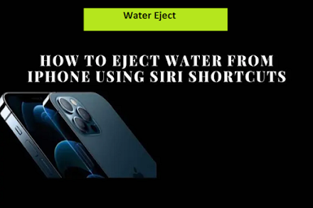 Water Eject from iPhone Using Siri Shortcuts